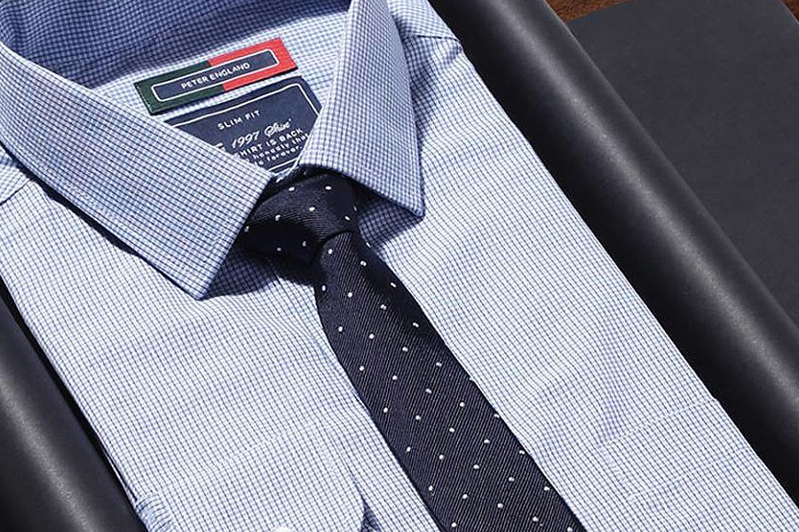 formal shirt with tie